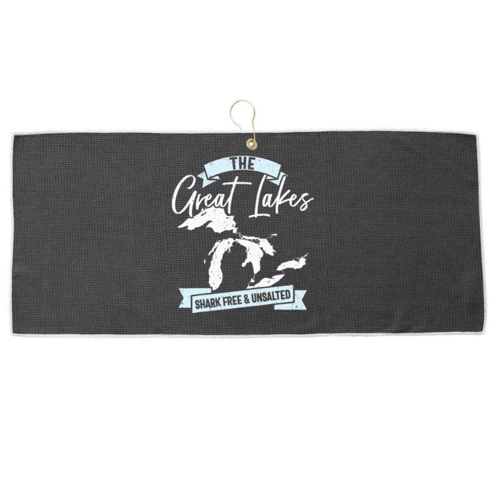 The Great Lakes Michigan Great Lakes Tourist Large Microfiber Waffle Golf Towel