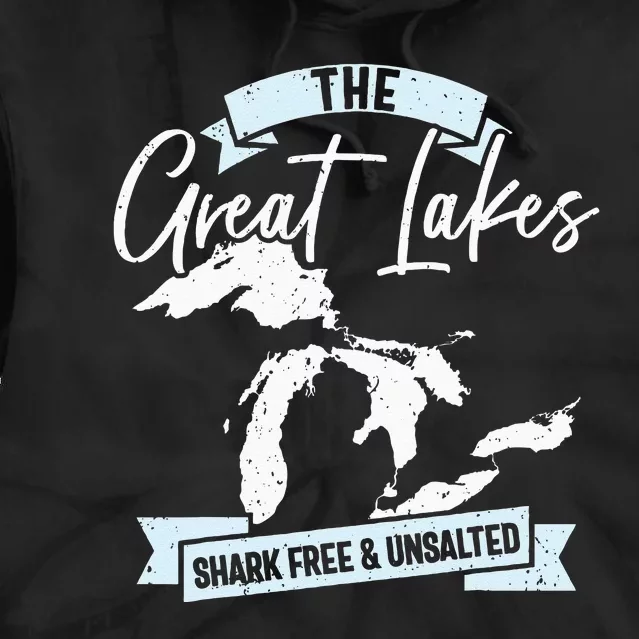 The Great Lakes Michigan Great Lakes Tourist Tie Dye Hoodie