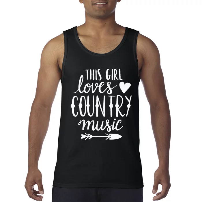 This Girl Loves Country Music Country Music Lover Gift Tank Top