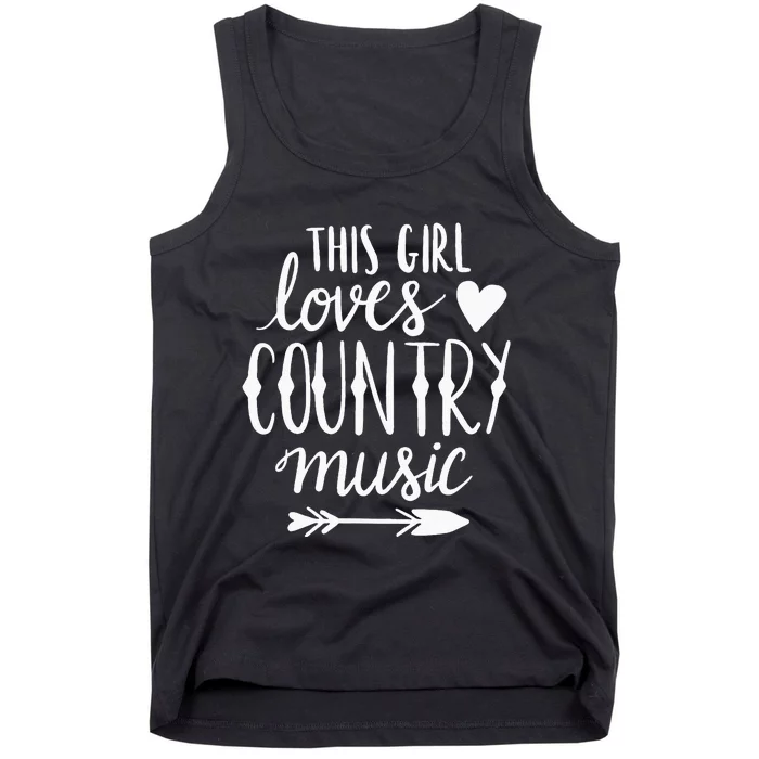 This Girl Loves Country Music Country Music Lover Gift Tank Top