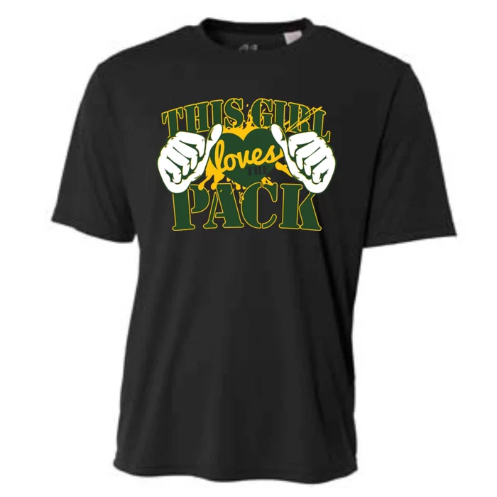 This Girl Loves The Pack Green Bay Packers Cooling Performance Crew T-Shirt