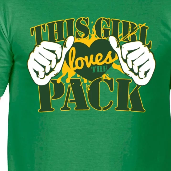 This Girl Loves The Pack Green Bay Packers Comfort Colors T-Shirt