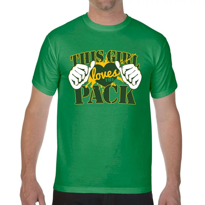 This Girl Loves The Pack Green Bay Packers Comfort Colors T-Shirt