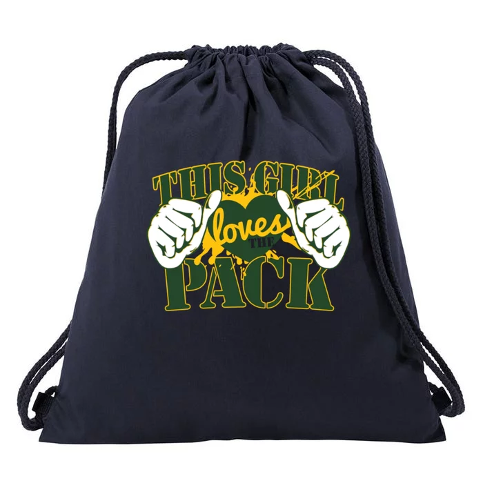 This Girl Loves The Pack Green Bay Packers Drawstring Bag