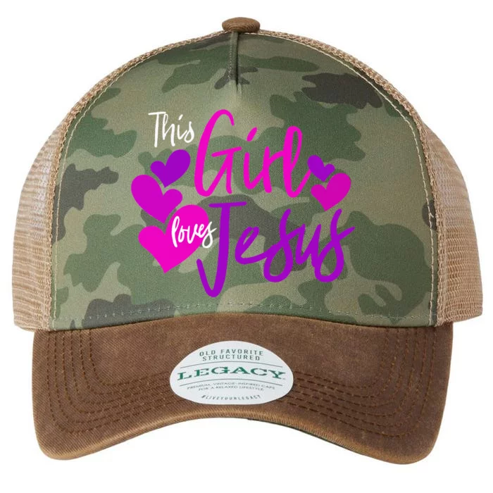 This Girl Loves Jesus Hearts Christian Legacy Tie Dye Trucker Hat