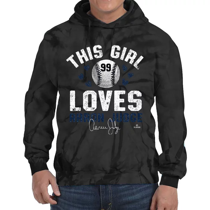 This Girl Loves Aaron Judge New York Tie Dye Hoodie