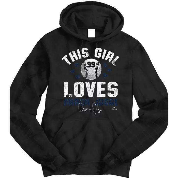 This Girl Loves Aaron Judge New York Tie Dye Hoodie