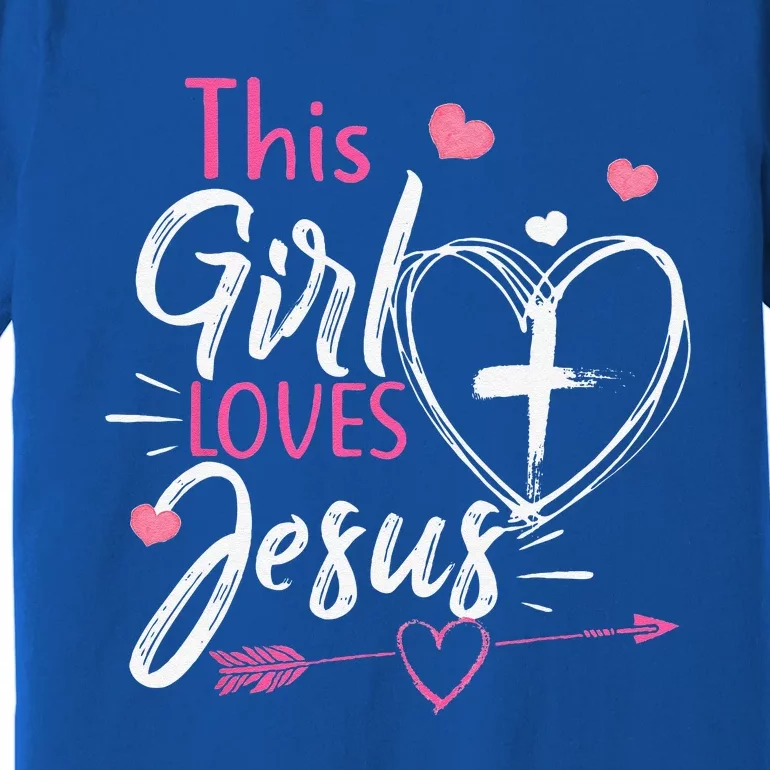 This Girl Loves Jesus Christian Faith Premium T-Shirt