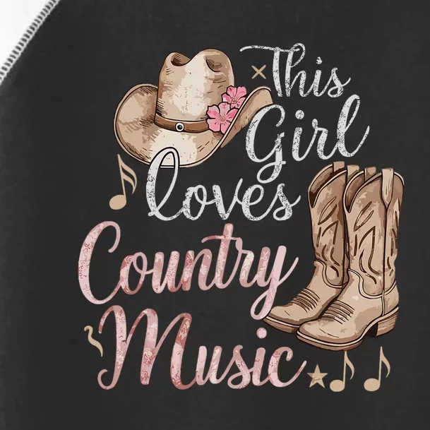 This Girl Loves Country Music Toddler Fine Jersey T-Shirt