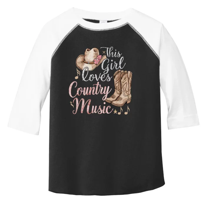 This Girl Loves Country Music Toddler Fine Jersey T-Shirt