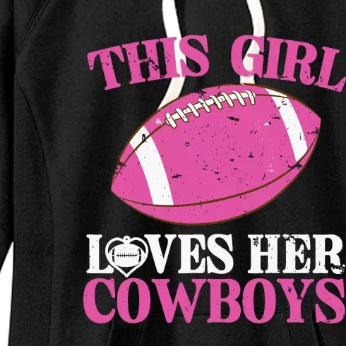 This Girl Loves Her Cowboy Women's Fleece Hoodie