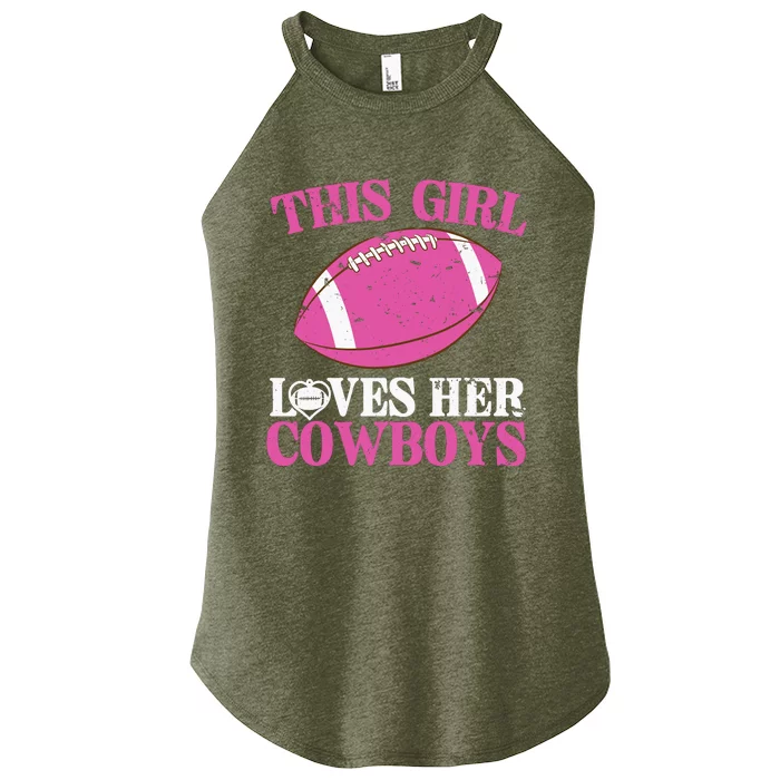 This Girl Loves Her Cowboy Women’s Perfect Tri Rocker Tank