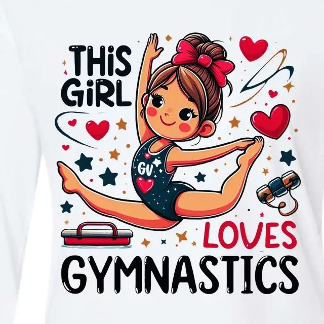 This Girl Loves Gymnastics Gymnastic Sport Lover Womens Cotton Relaxed Long Sleeve T-Shirt