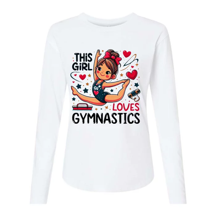 This Girl Loves Gymnastics Gymnastic Sport Lover Womens Cotton Relaxed Long Sleeve T-Shirt