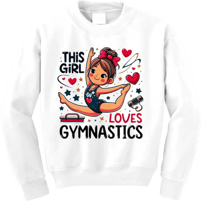 This Girl Loves Gymnastics Gymnastic Sport Lover Kids Sweatshirt