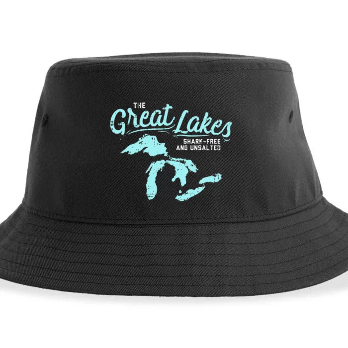 The Great Lakes Shark Free & Unsalted Summer Vacation Sustainable Bucket Hat