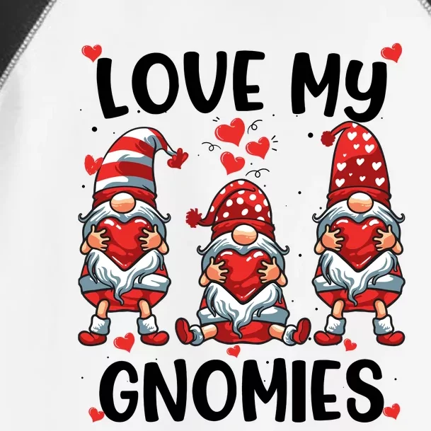 Three Gnome Love Valentines Day Love My Gnomies Mom Toddler Fine Jersey T-Shirt