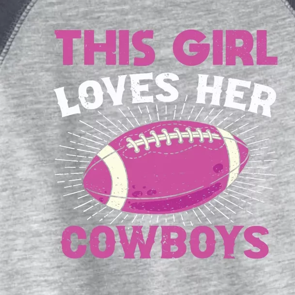 This Girl Loves Her Cowboy Toddler Fine Jersey T-Shirt