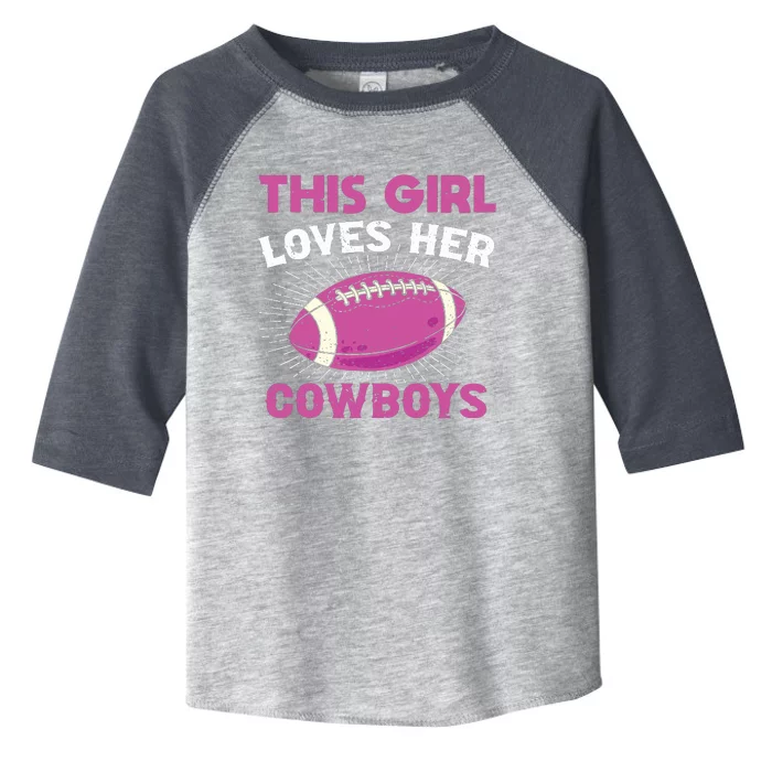 This Girl Loves Her Cowboy Toddler Fine Jersey T-Shirt