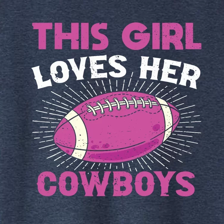 This Girl Loves Her Cowboy Women's Crop Top Tee