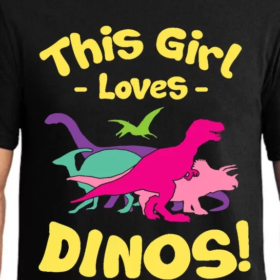 This Girl Loves Dinos - Funny Dinosaur Lover Gift Pajama Set