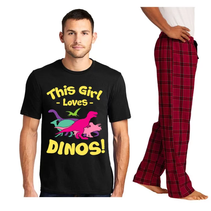 This Girl Loves Dinos - Funny Dinosaur Lover Gift Pajama Set