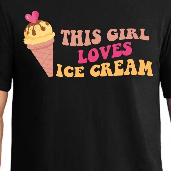 This Girl Loves Ice Cream Cute Gift Pajama Set