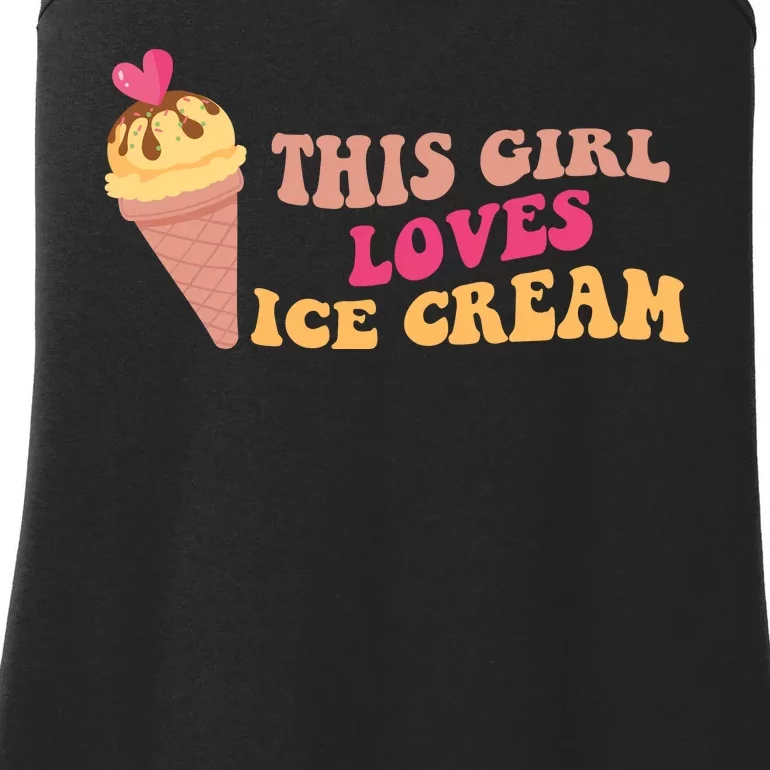 This Girl Loves Ice Cream Cute Gift Ladies Essential Tank