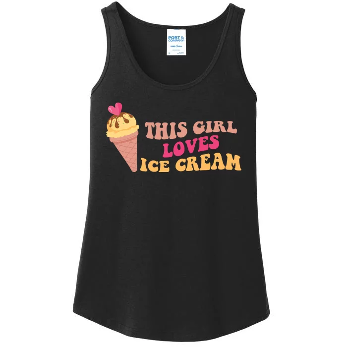 This Girl Loves Ice Cream Cute Gift Ladies Essential Tank