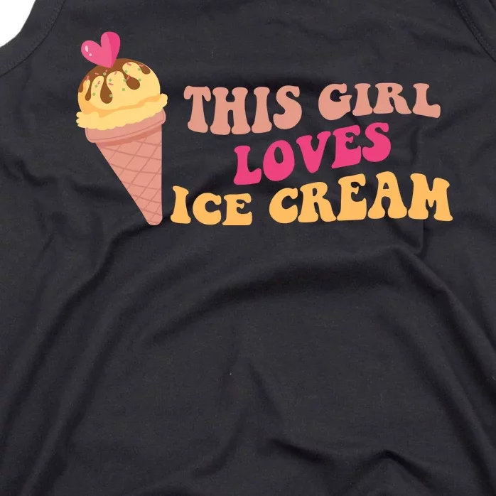 This Girl Loves Ice Cream Cute Gift Tank Top