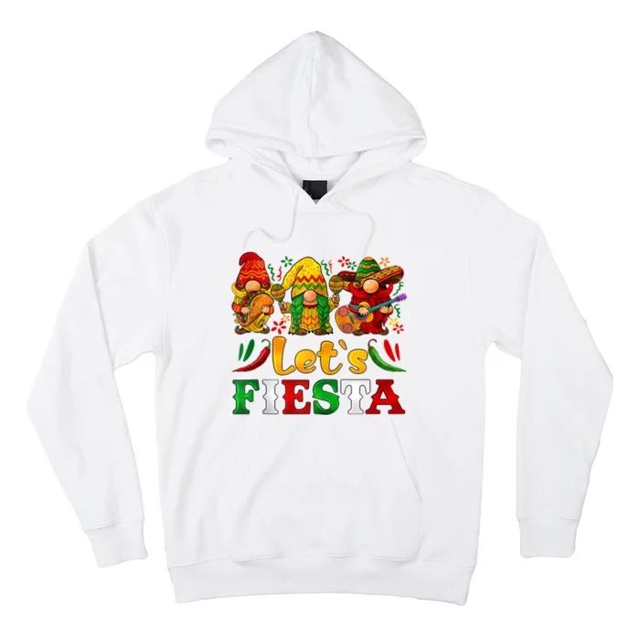 Three Gnomes Let's Fiesta Cinco De Mayo Mexican Hoodie