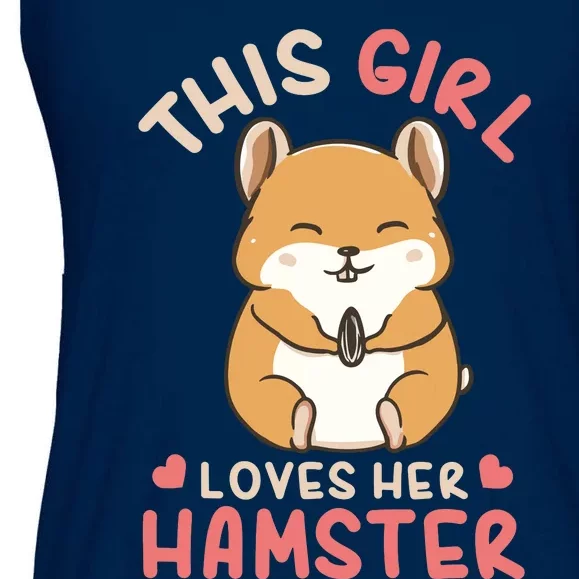 This Girl Loves Her Hamster | Hamster Lover Gift Ladies Essential Flowy Tank