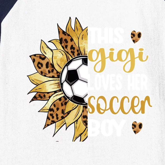 This Gigi Loves Her Soccer Boy Soccer Player Grandma Gigi Cool Gift Baseball Sleeve Shirt