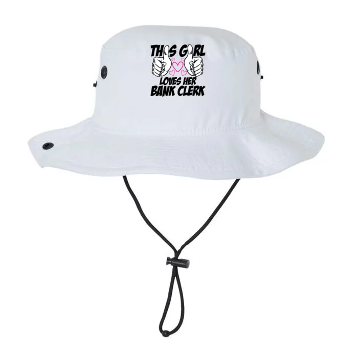 This Girl Loves Her Bank Clerk Banking Finance Bookkeeper Gift Legacy Cool Fit Booney Bucket Hat