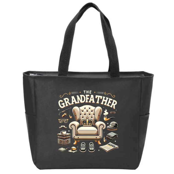 The Grandfather Logo FatherS Day Zip Tote Bag