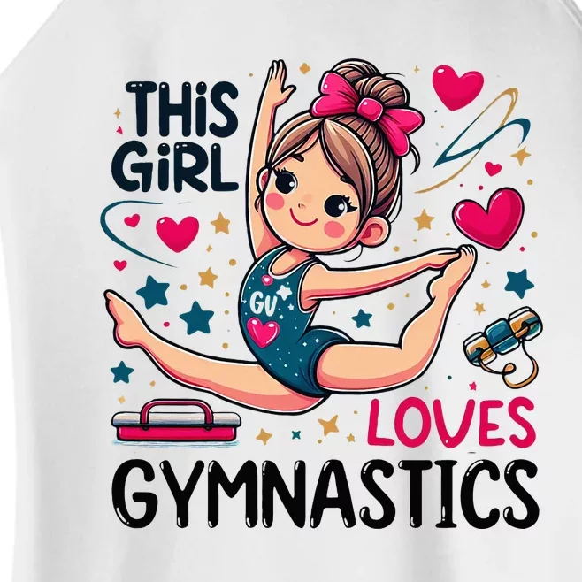 This Girl Loves Gymnastics Gymnastic Sport Lover Women’s Perfect Tri Rocker Tank