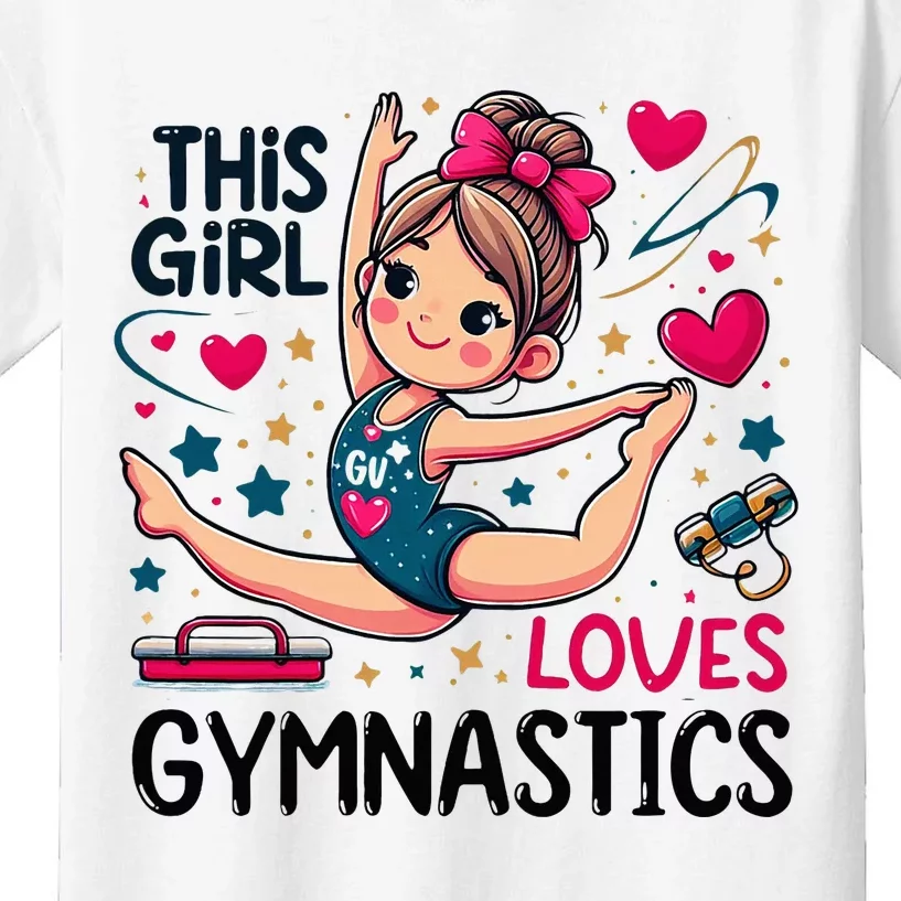 This Girl Loves Gymnastics Gymnastic Sport Lover Kids T-Shirt