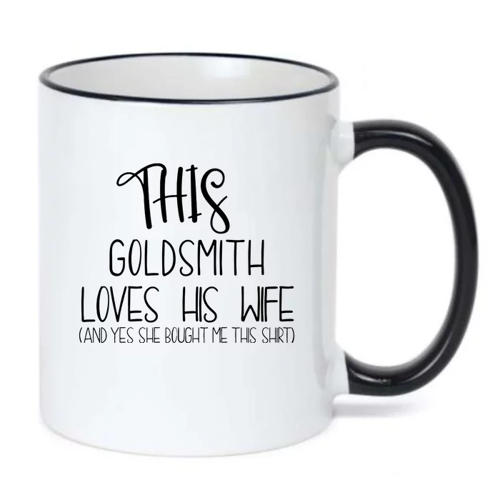 This Goldsmith Loves His Wife Black Color Changing Mug