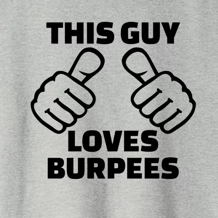 This Guy Loves Burpees Gift Women's Crop Top Tee