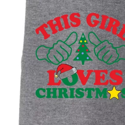 This Girl Love Christmas Doggie 3-End Fleece Hoodie