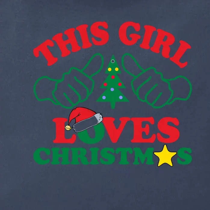 This Girl Love Christmas Zip Tote Bag