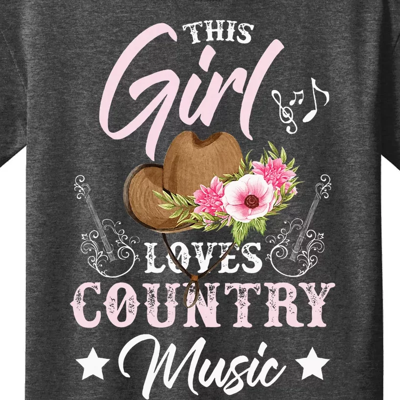 This Girl Loves Country Music Kids T-Shirt