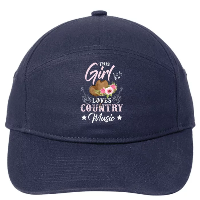 This Girl Loves Country Music 7-Panel Snapback Hat