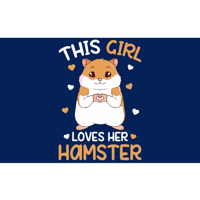 This Girl Loves Her Hamster Hammy Girl Hamster Lover Bumper Sticker