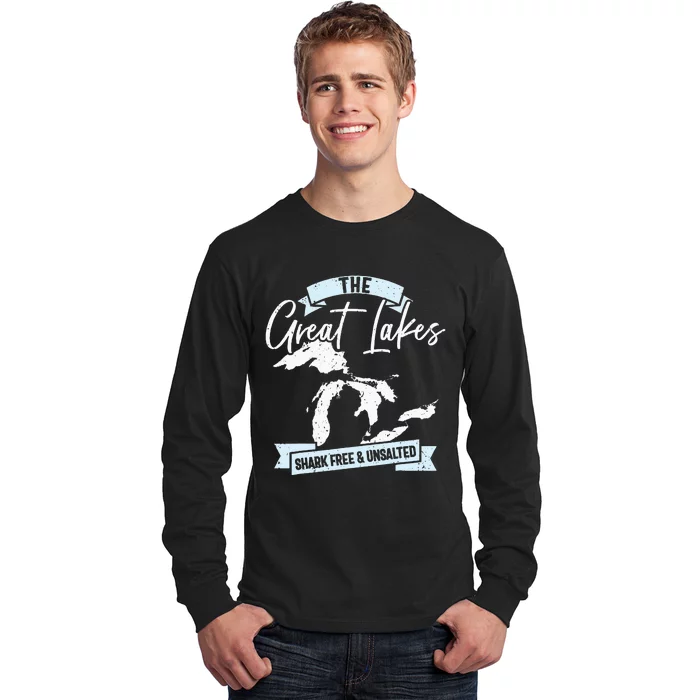 The Great Lakes Michigan Great Lakes Tourist Long Sleeve Shirt