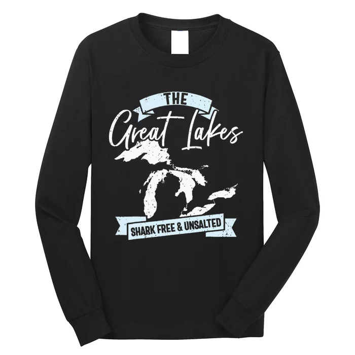 The Great Lakes Michigan Great Lakes Tourist Long Sleeve Shirt