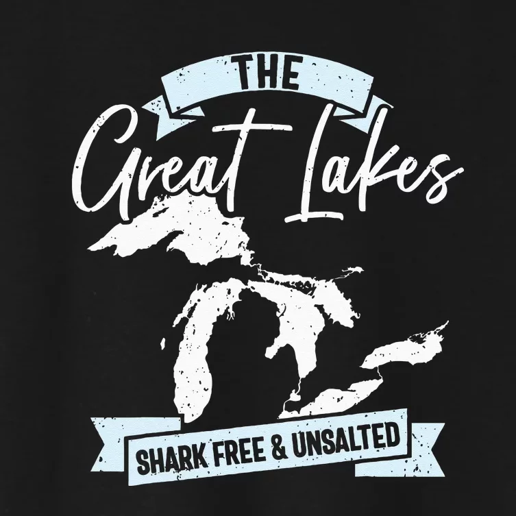 The Great Lakes Michigan Great Lakes Tourist Women's Crop Top Tee