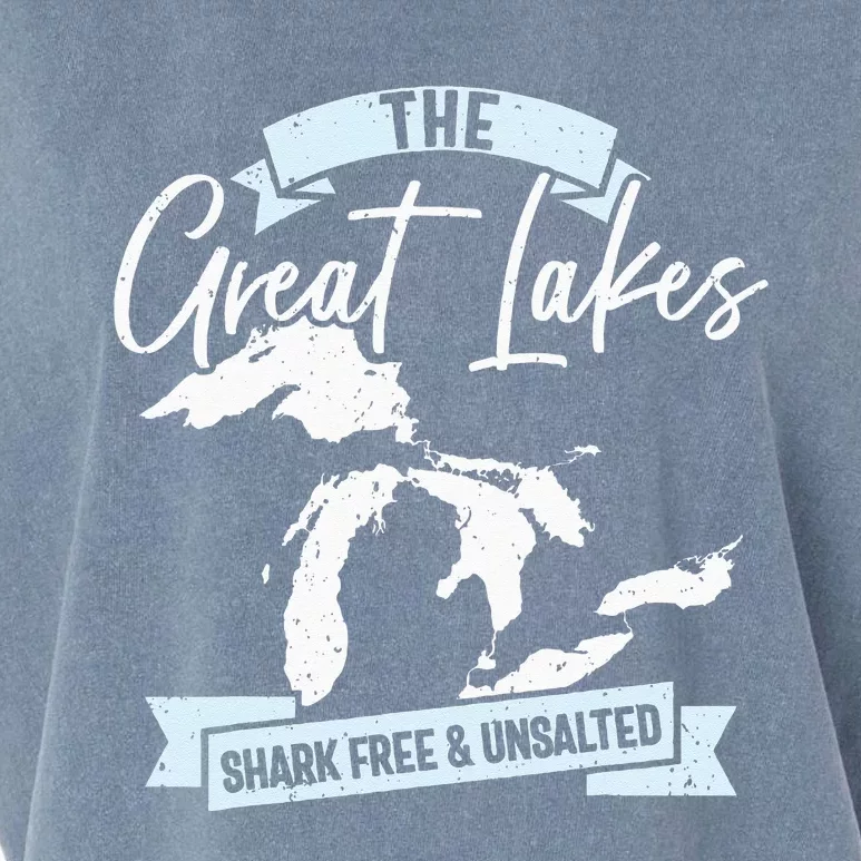 The Great Lakes Michigan Great Lakes Tourist Garment-Dyed Women's Muscle Tee