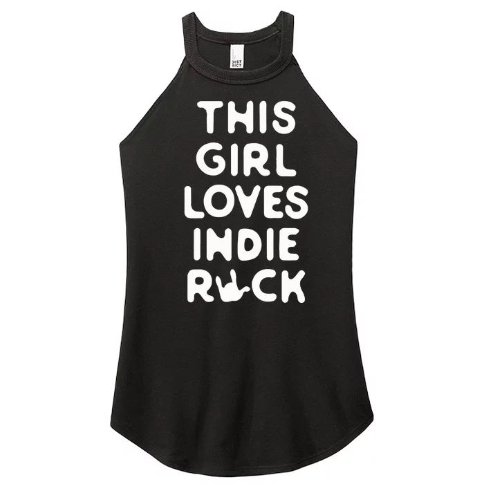 This Girl Loves Indie Rock Women’s Perfect Tri Rocker Tank