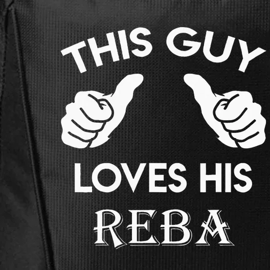 This Guy Loves His REBA Gift Valentine Heart Belongs 3 City Backpack